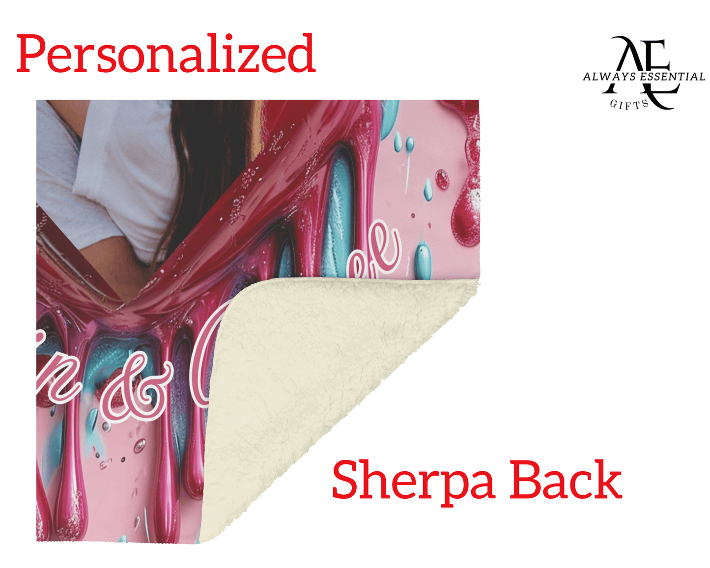 Personalized Photo & Couples Name Blanket