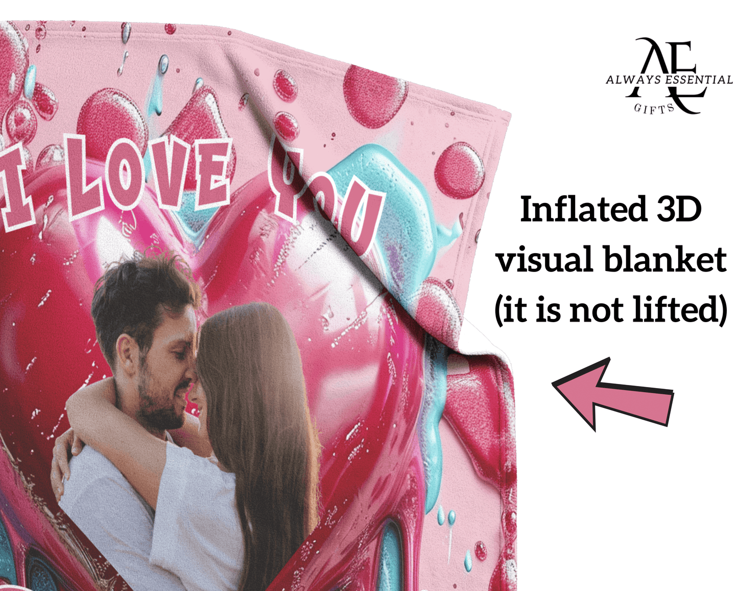 Personalized Photo & Couples Name Blanket