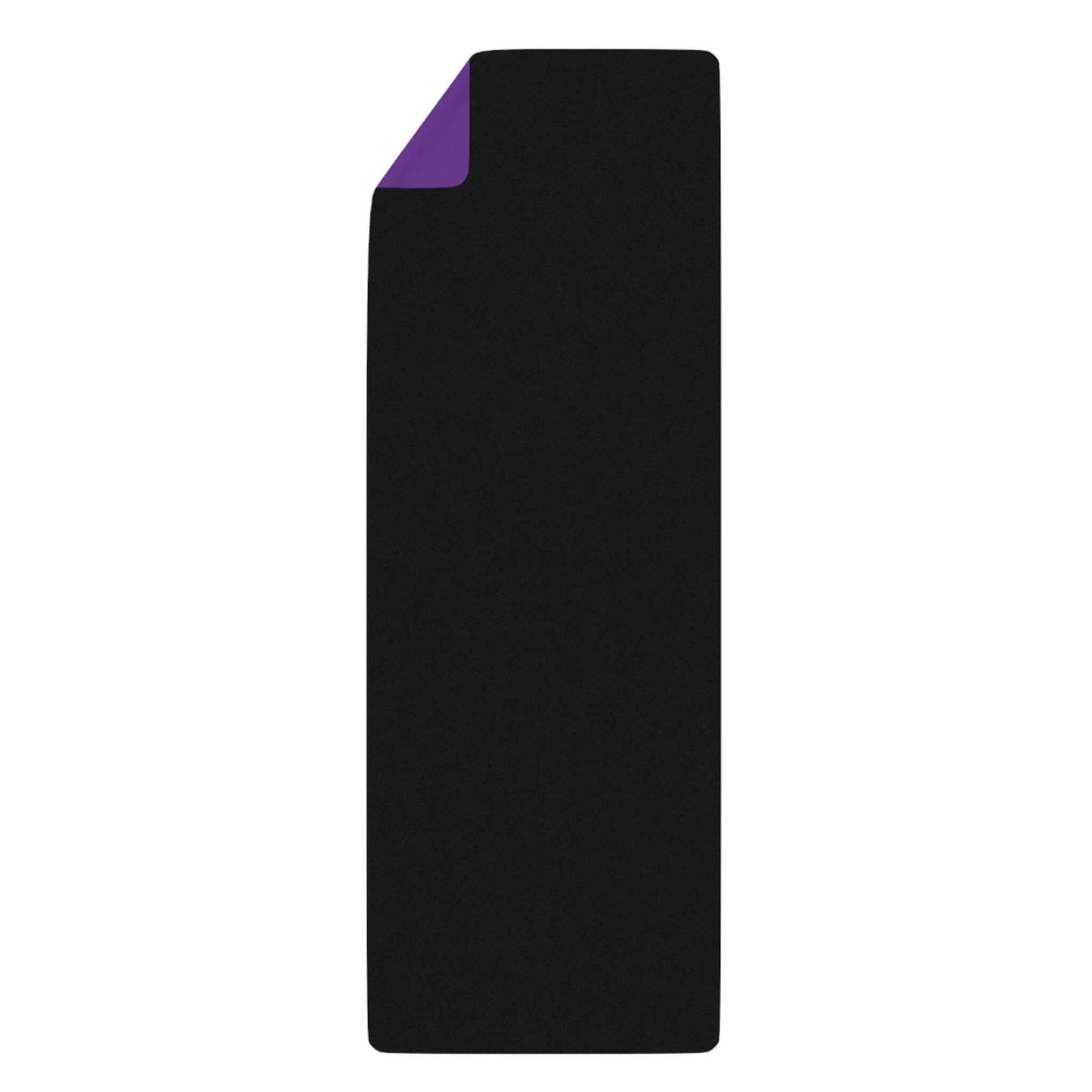 Rubber Yoga Mat With Alignment System Purple