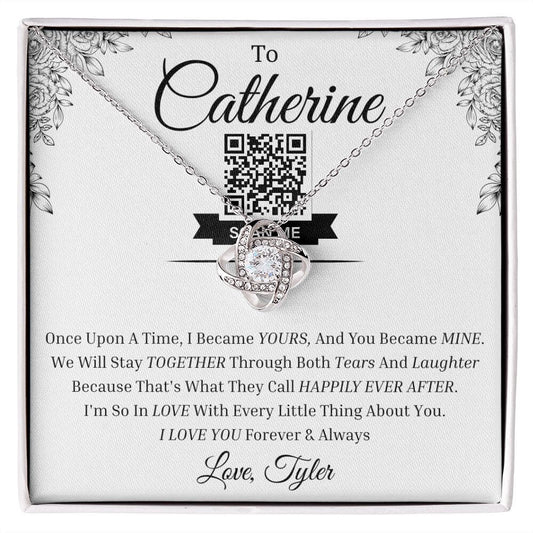 Personalized To (Name) Love (Your Name) - I Found My Happy Ever After - Love Knot Necklace