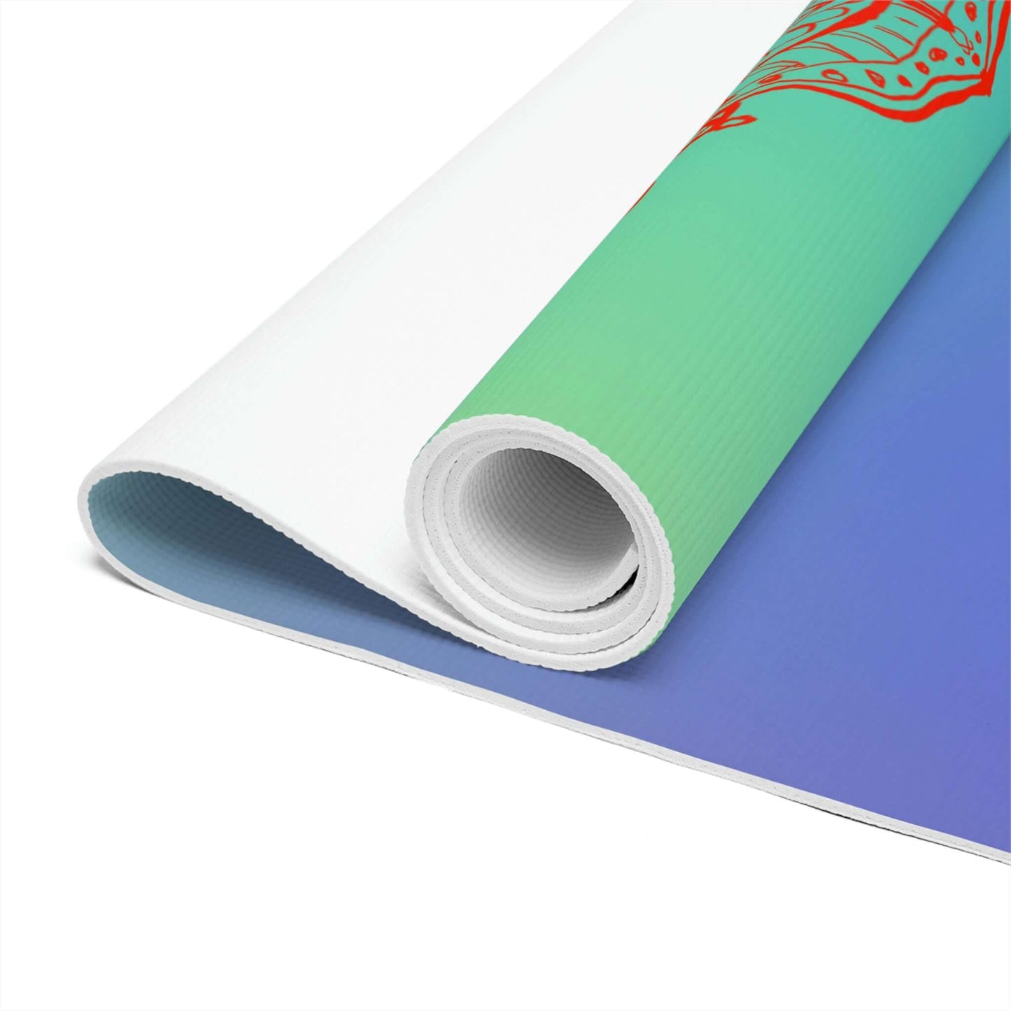 Foam Yoga Mat Inhale Exhale Chakra