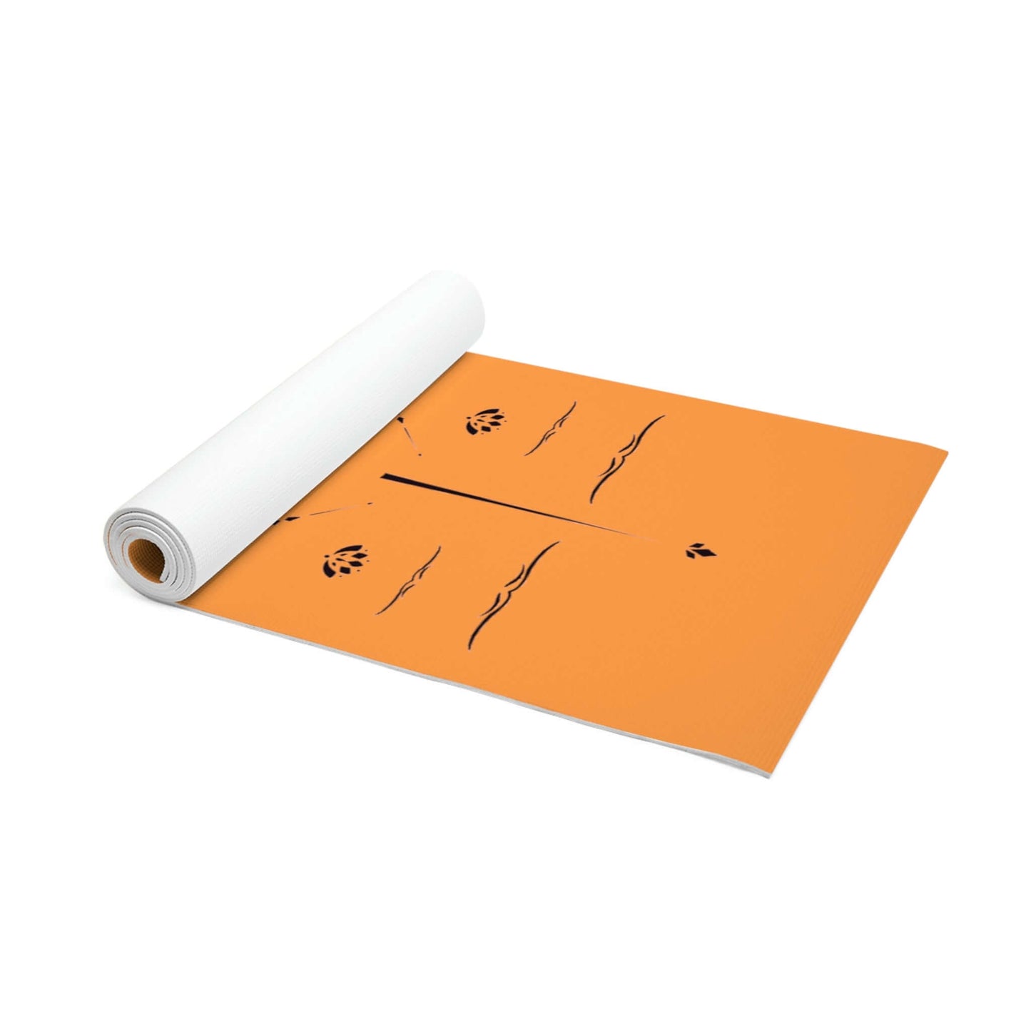 Foam Yoga Mat For Men - Skeleton Retro Alignment Align Design