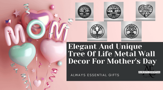 Elegant and Unique Tree of Life Metal Wall Decor for Mother's Day