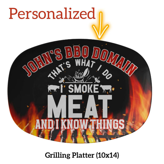 Gifts for Grilling men who have everything: unique personalized platters and trays from Always Essential Gifts