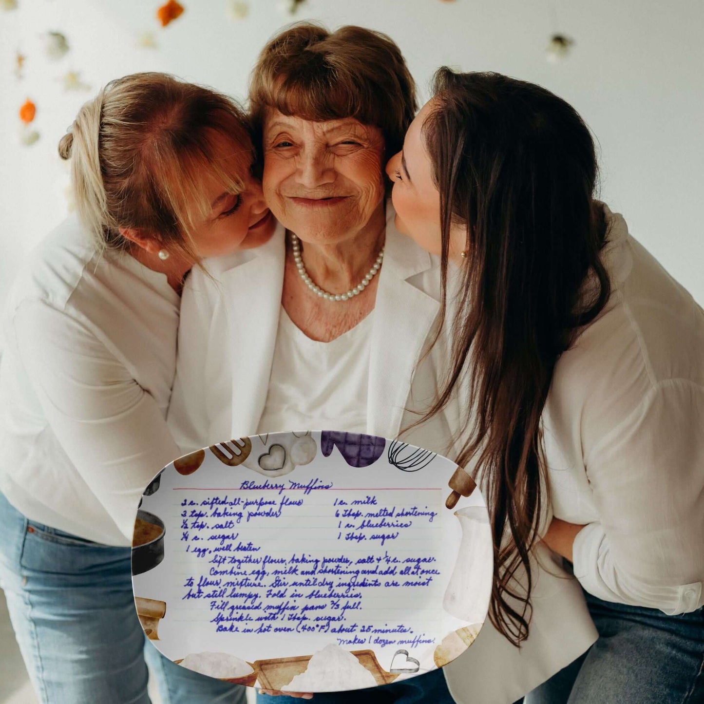 Custom Handwriting Recipe Platter, Family Recipe Keepsake