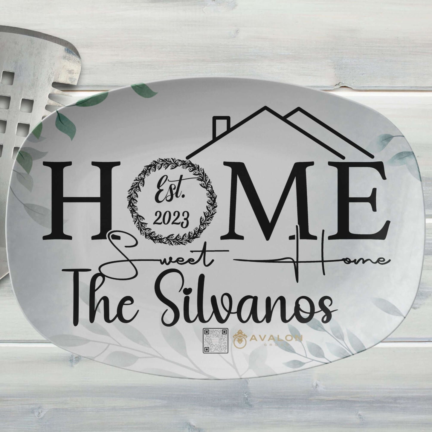 Personalized Housewarming Serving Tray Home Sweet Home Custom Gift