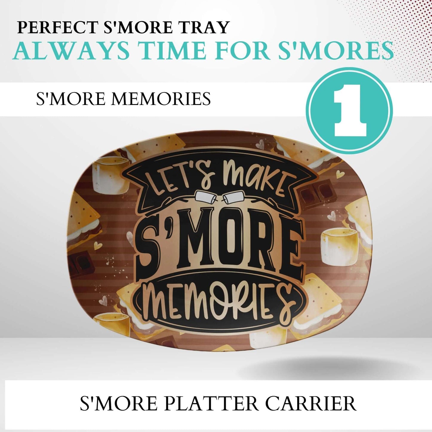 S'mores Tray, Smores Serving Platter, Making Smore Memories