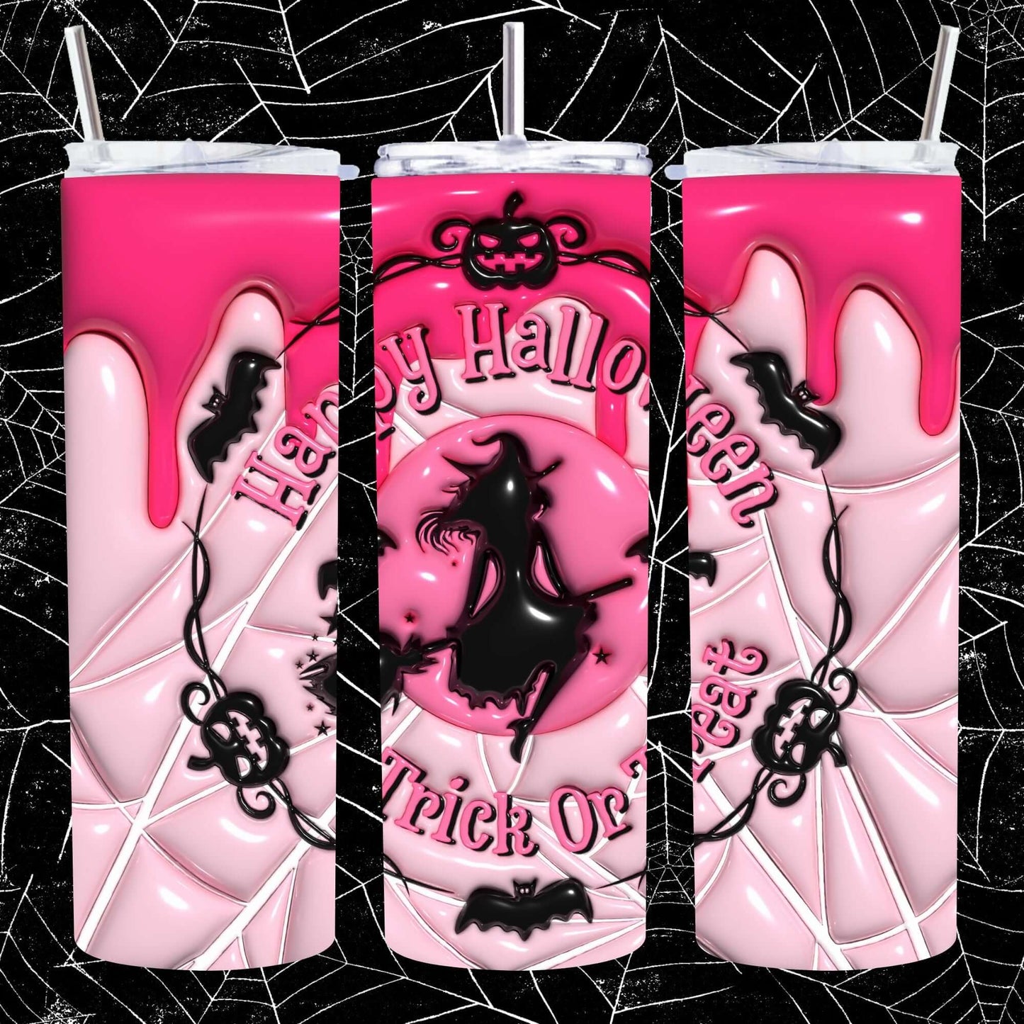 Halloween Tumbler Trick or Treat Witch 20 oz Travel Mug