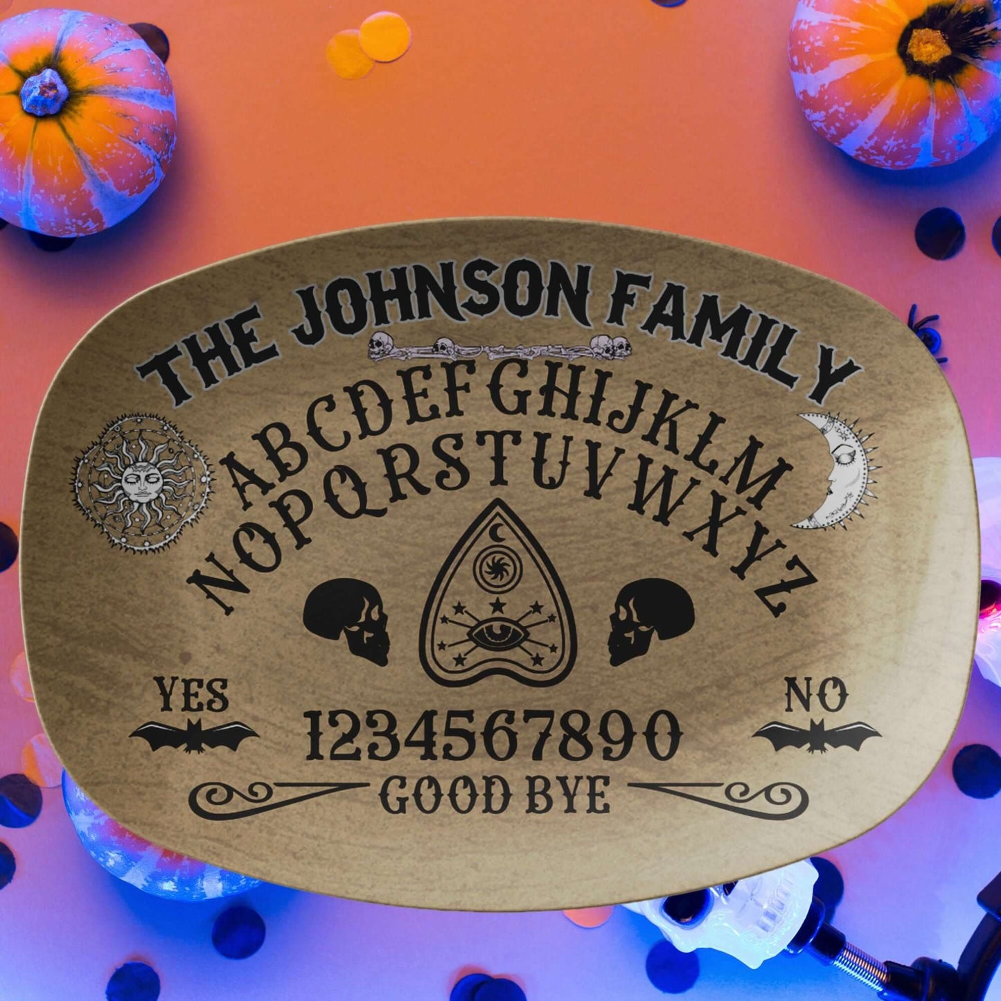 Ouija Board Personalized Platter, Custom Serving Tray