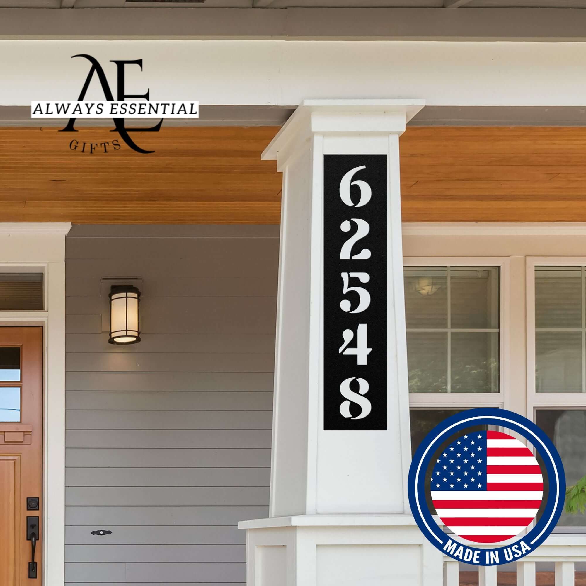 Retro Vintage Vertical Metal House Number Sign retro-vintage-vertical-metal-house-number-sign