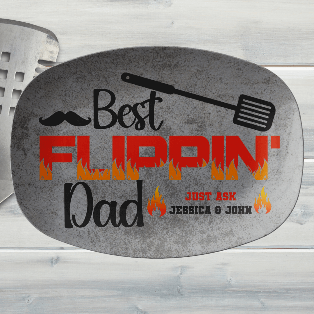 Best Flippin' Grill Master Gift For Him, Personalized Grilling Platter