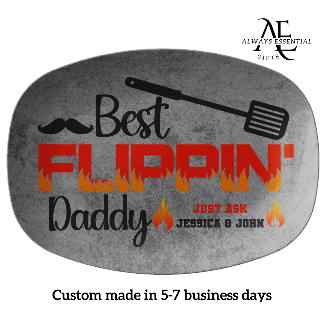 Best Flippin' Grill Master Gift For Him, Personalized Grilling Platter