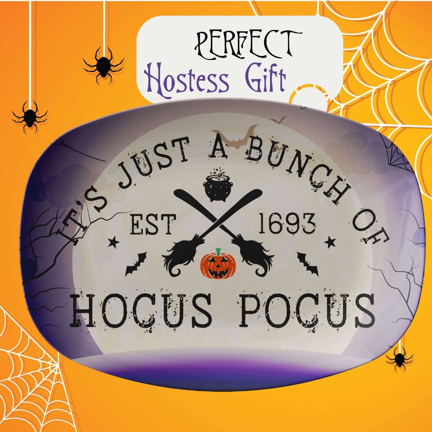 Halloween Hocus Pocus Platter, Snack & Appetizer Plate