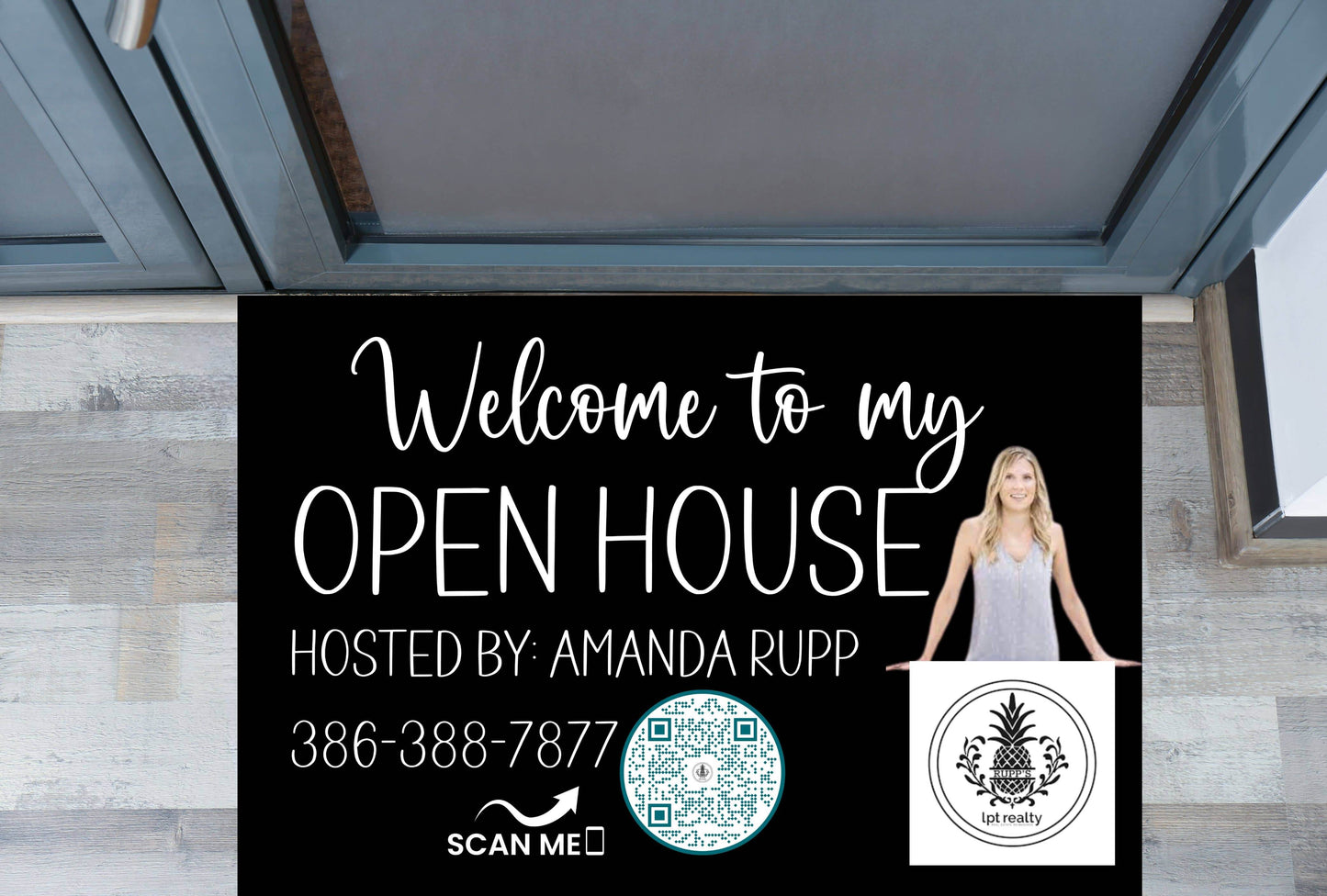 Welcome To My Open House Personalized Realtor Custom Door Mat