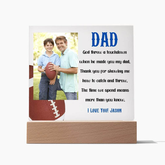 Personalized Photo Dad Acrylic Plaque - The Perfect Gift For Dad