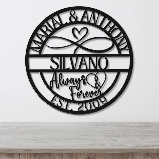 Infinite Love Always & Forever, Custom Wedding & Anniversary Gift