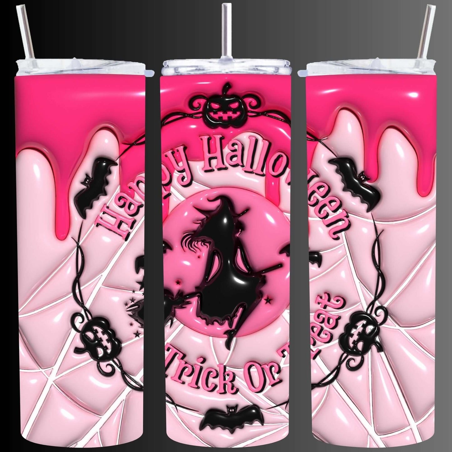 Halloween Tumbler Trick or Treat Witch 20 oz Travel Mug