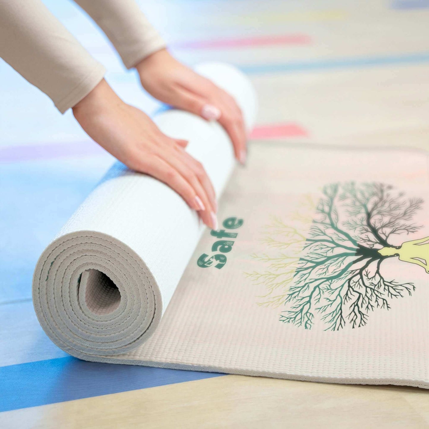 Foam Yoga Mat - I Am Tree Of Life Yogi