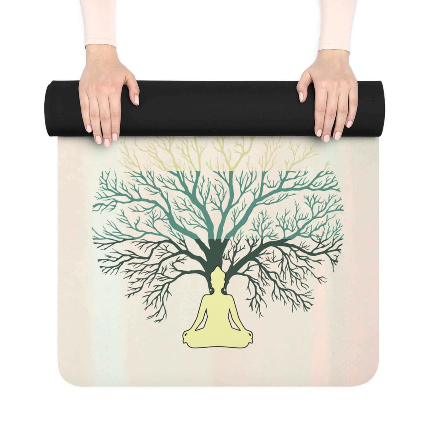 Rubber Yoga Mat - I Am Tree of Life Yogi