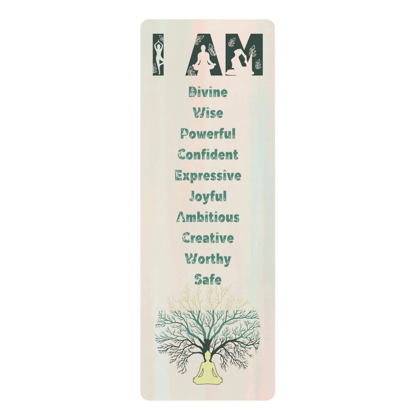 Rubber Yoga Mat - I Am Tree of Life Yogi