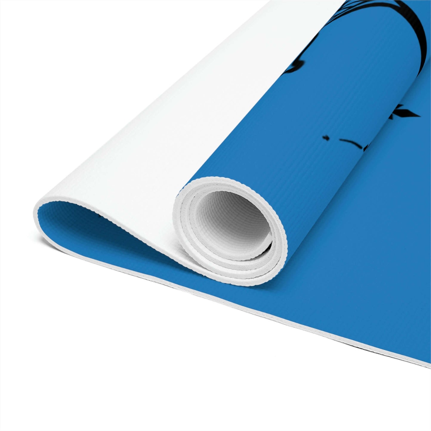 Yoga Mat For Men - Foam Yoga Mat With Alignment System Blue