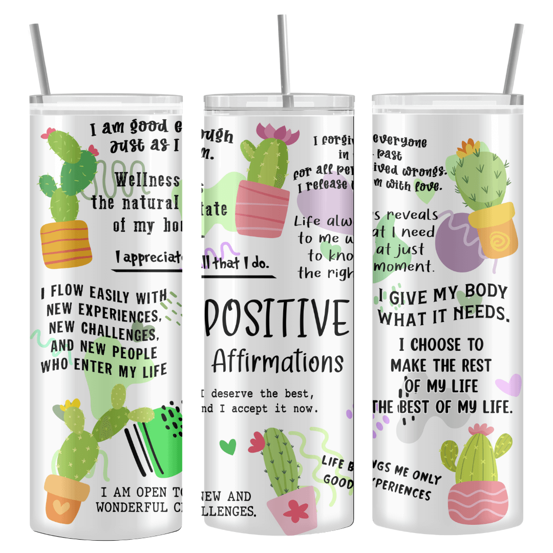 Cactus Tumbler - Perfect Positive Affirmation, Plant Lady, and Cactus Gift for Women