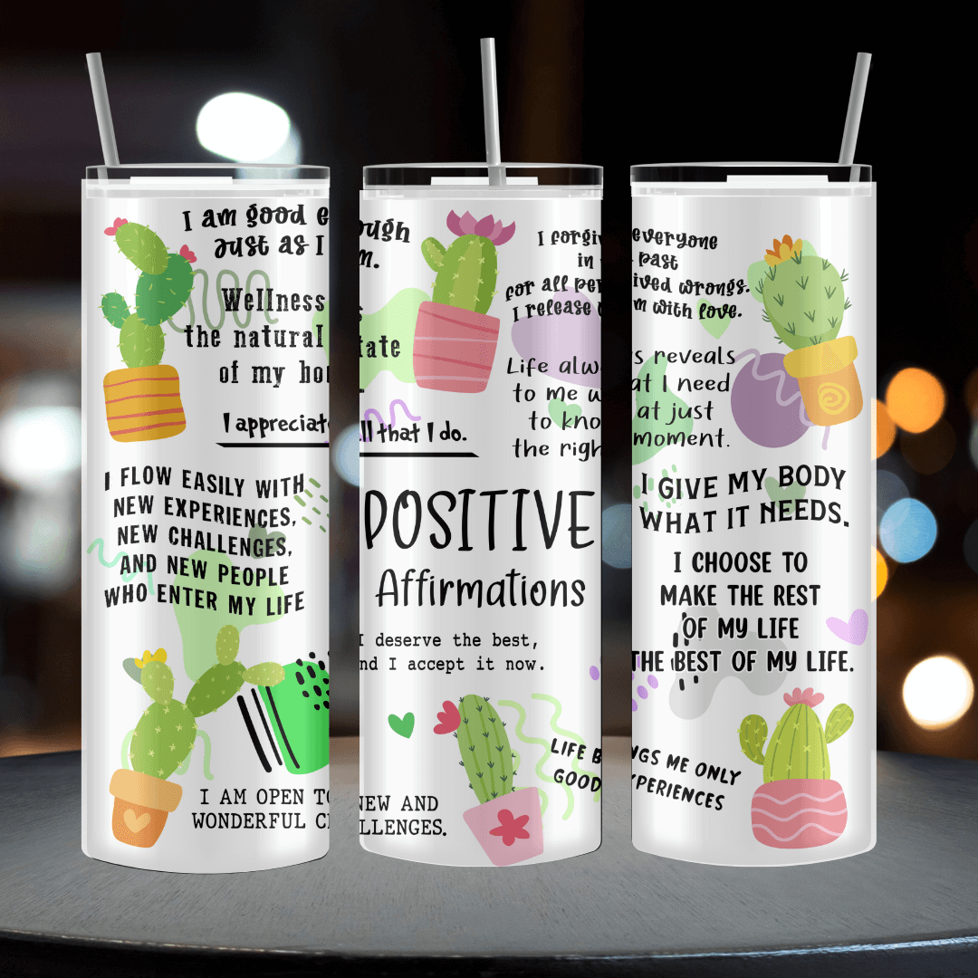 Cactus Tumbler - Perfect Positive Affirmation, Plant Lady, and Cactus Gift for Women
