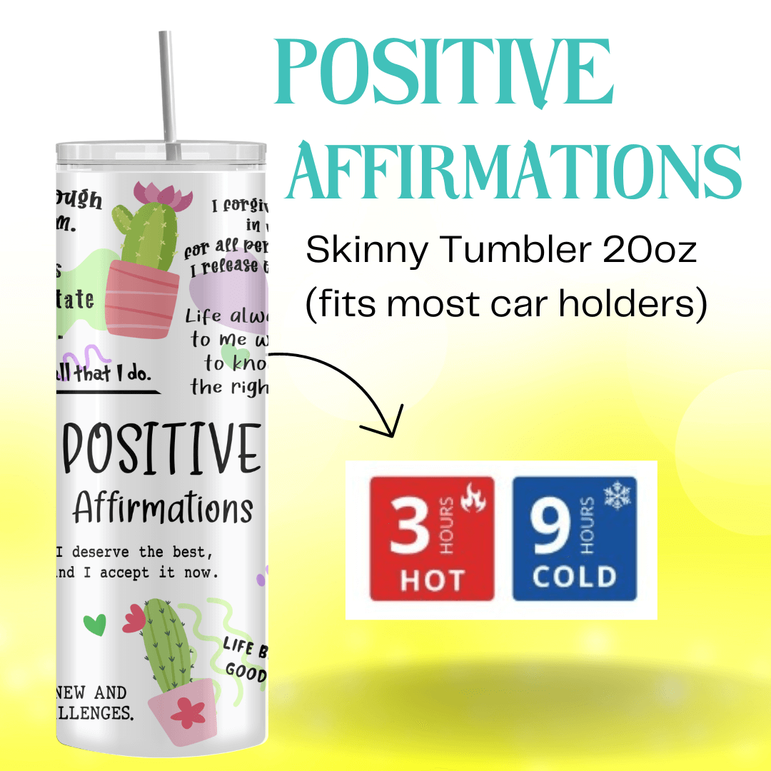 Cactus Tumbler - Perfect Positive Affirmation, Plant Lady, and Cactus Gift for Women