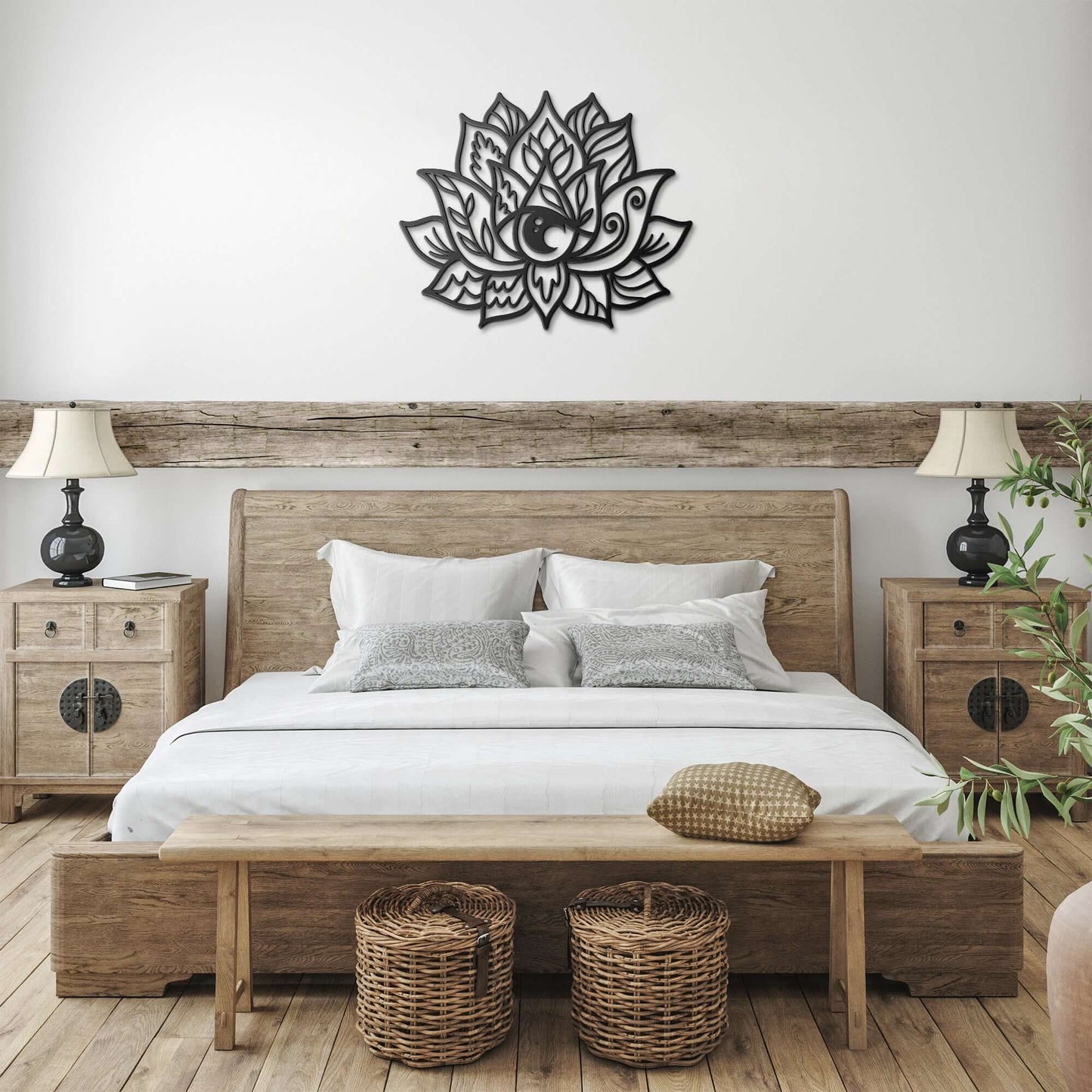 Lotus Flower Wall Art, Metal Wall Art, Wall Hangings, Wall Decor, Mandala Wall Art, Home Decor, Living Room Decor, Spiritual Gifts