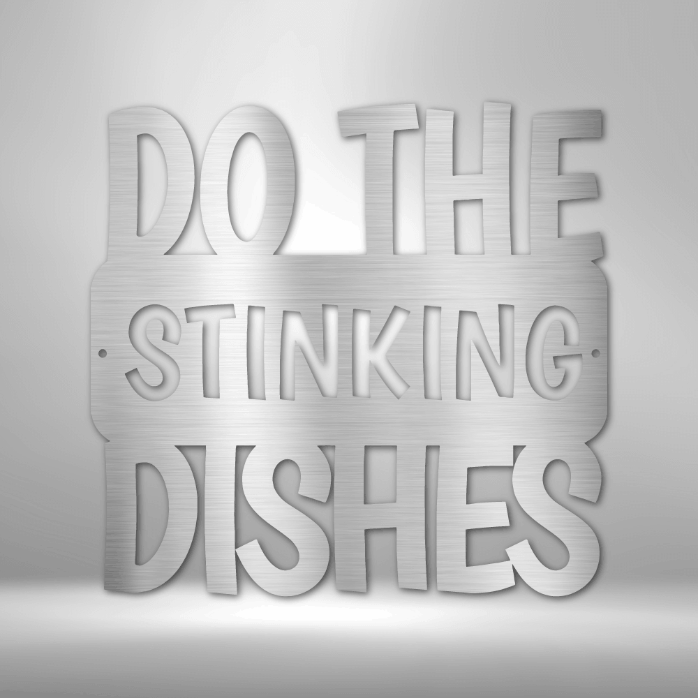 Do the Dishes Quote Metal Wall Art Quote