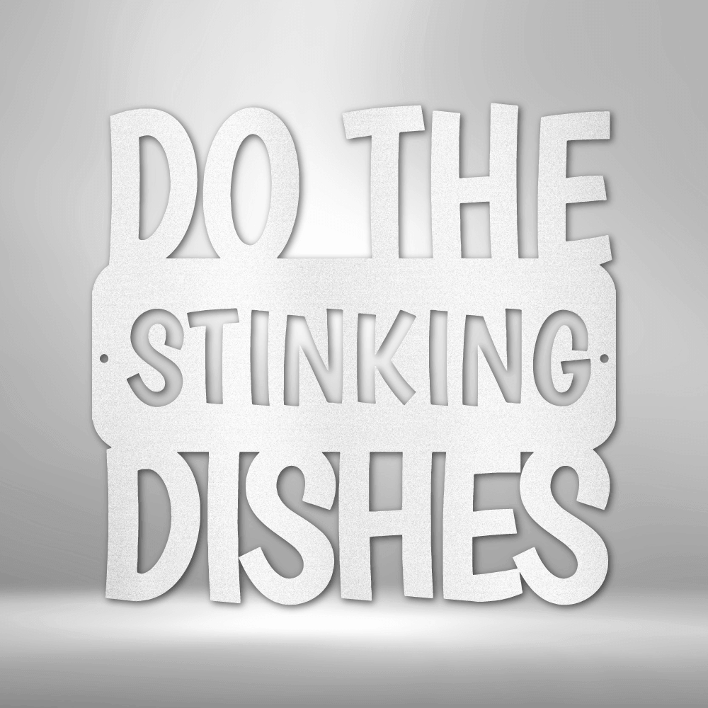 Do the Dishes Quote Metal Wall Art Quote