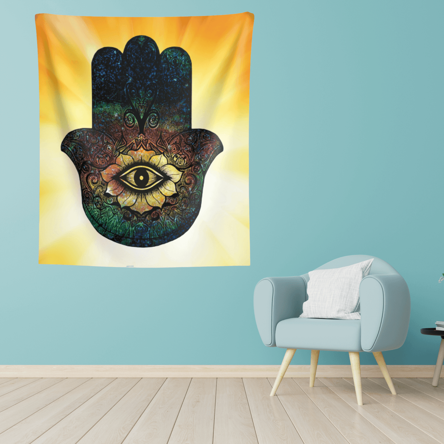 Hamsa Wall Art Tapestry for Unique & Meaningful Hamsa Hand Wall Decor