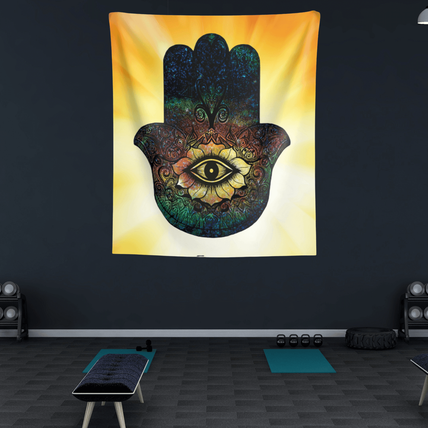 Hamsa Wall Art Tapestry for Unique & Meaningful Hamsa Hand Wall Decor