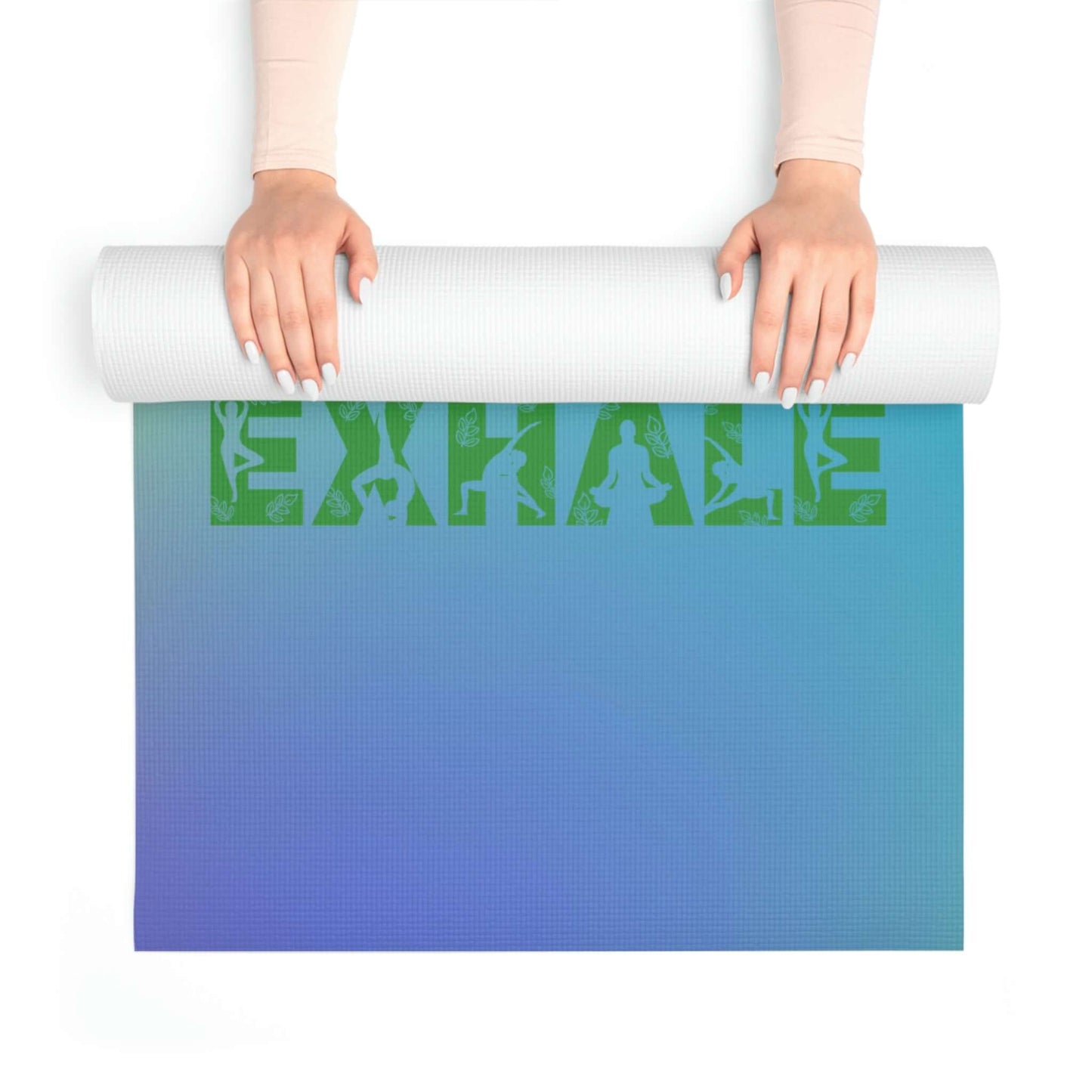 Foam Yoga Mat Inhale Exhale Chakra