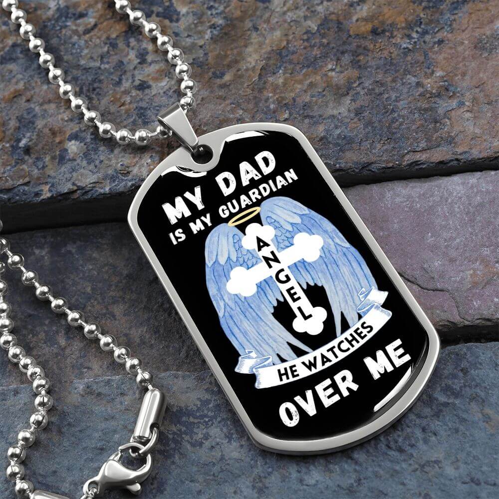 Guardian angel dog tag discount