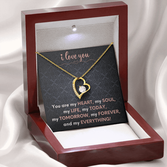I Love You, Anniversary, Soul Mate, Gifts For Wife Or Girlfriend, Heart Forever Love Necklace