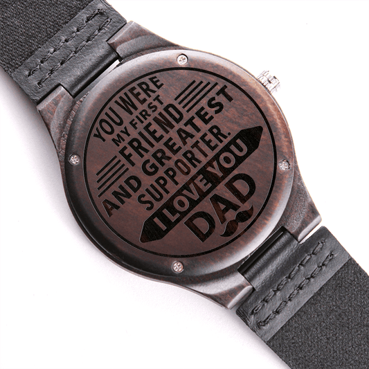 Wood Watch For Dad - Engraved Watch - - Always Essential Gifts