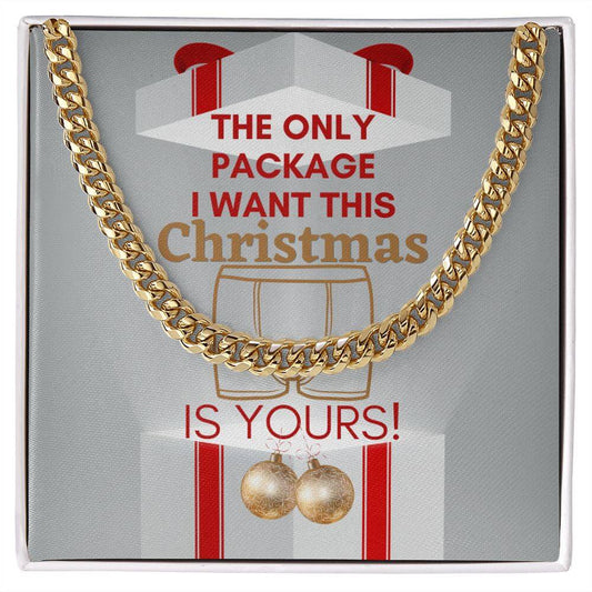 Funny Christmas Gift For Men, To My Soulmate, Boyfriend, Husband, Chain Necklace For Him