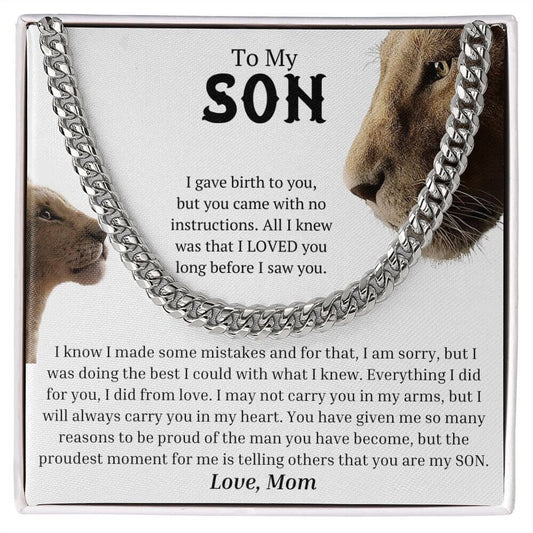 To My Son Everything I Did For You I Did From Love I Am Proud Love, Mom