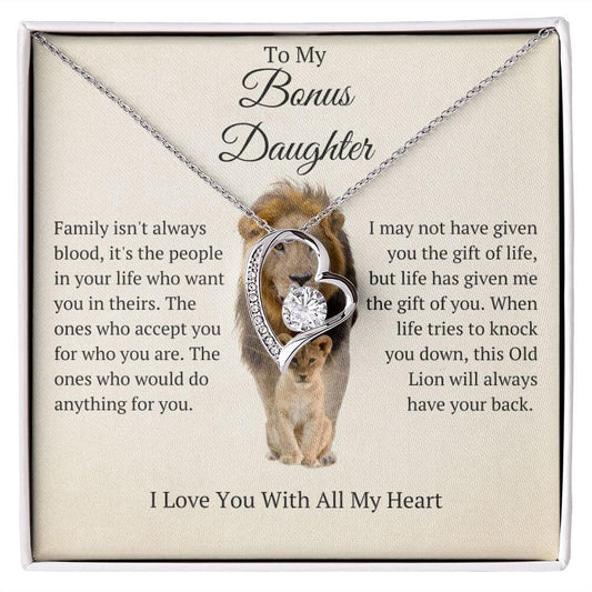 To My Bonus Daughter This Old Lion Will Always Have Your Back Family Isn't Always Blood