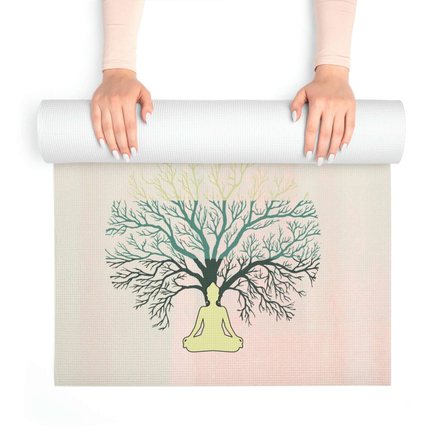 Foam Yoga Mat - I Am Tree Of Life Yogi