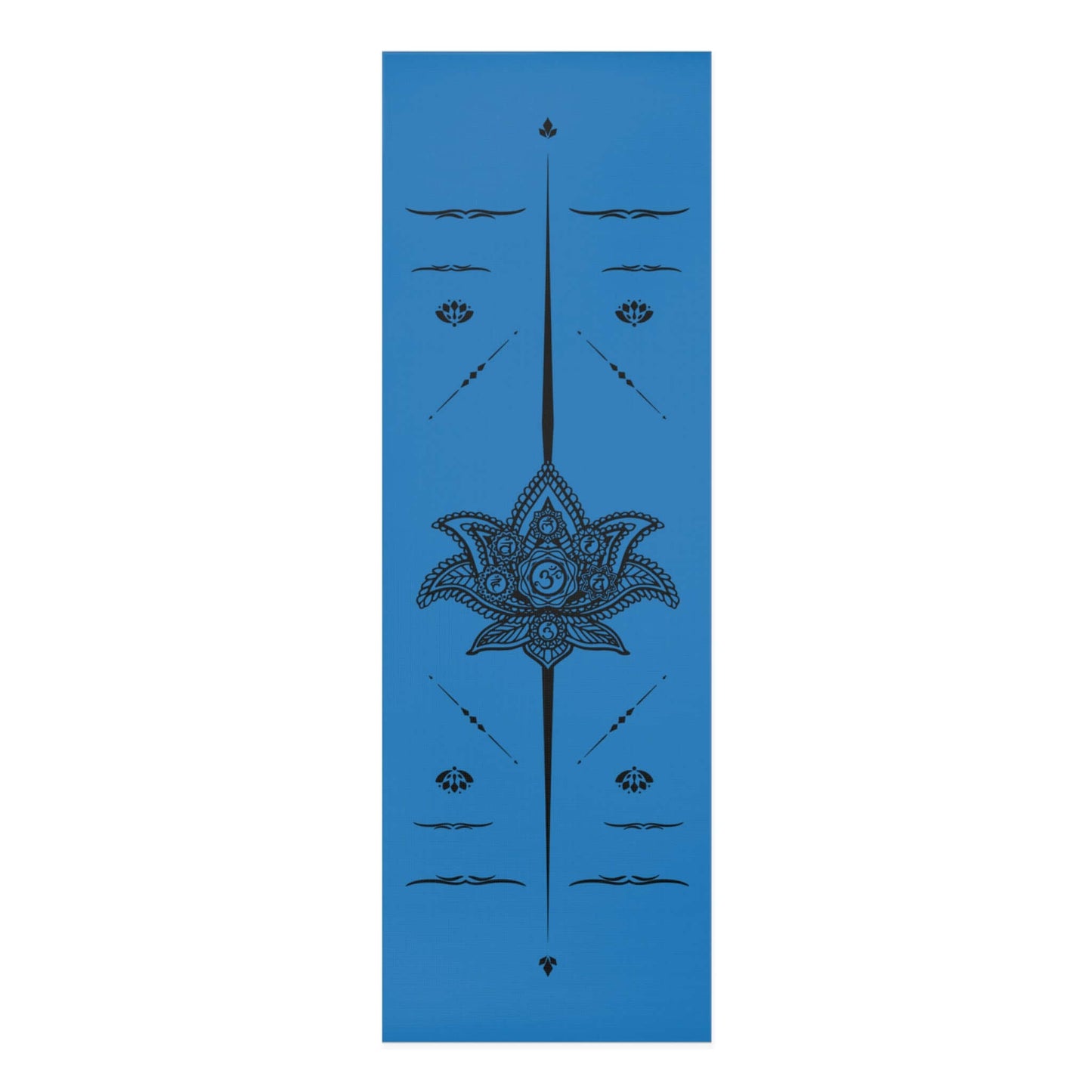 Yoga Mat For Men - Foam Yoga Mat With Alignment System Blue