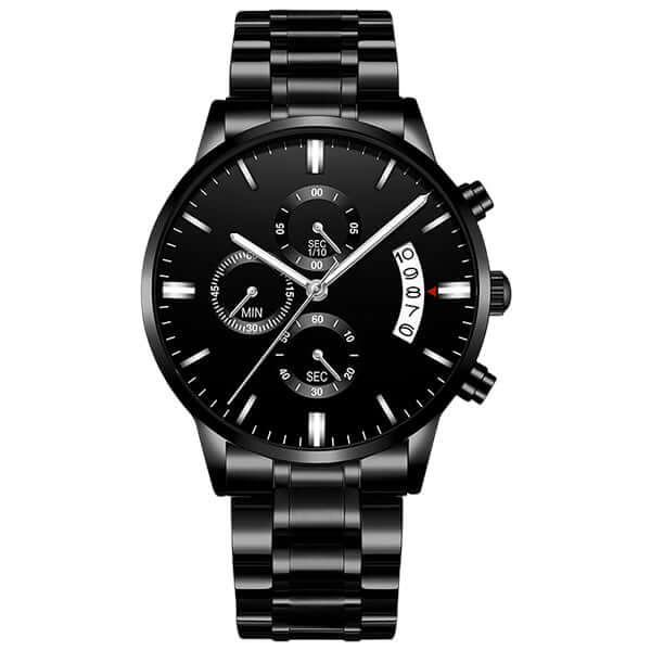 Black Chronograph Watch Best Dad By Par - Gift For Golf Lover - Watch For Golfers - Always Essential Gifts